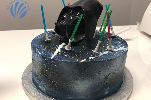 BTH Birthday Cake Star Wars Theme with Darth Vader 